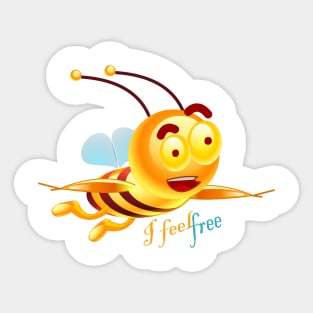 Bee quotes on flying, Inspiring Quotes, motivational poster, Famous Quotes Print, kids cloth Sticker